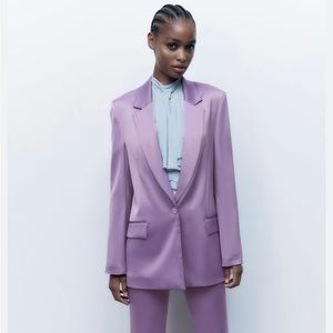 Zara silk blazer
